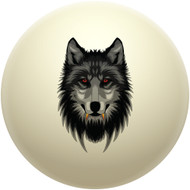 Golden Fanged Wolf Cue Ball
