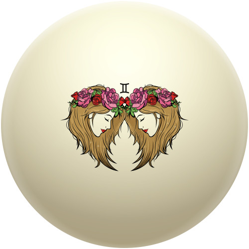 Gemini Bowing Beauties Cue Ball