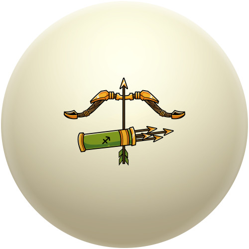 The Arrow of Sagittarius Cue Ball