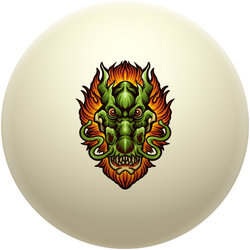 Fiery Mane Dragon Cue Ball