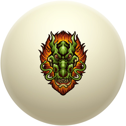 Fiery Mane Dragon Cue Ball