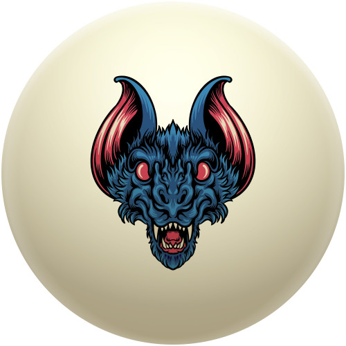 Vampire Bat Head Cue Ball
