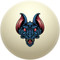 Vampire Bat Head Cue Ball