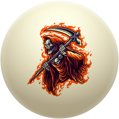 Fiery Reaper Cue Ball