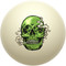 Smoking Green Skull Cue Ball