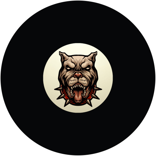 Pit Bull Head 8 Ball