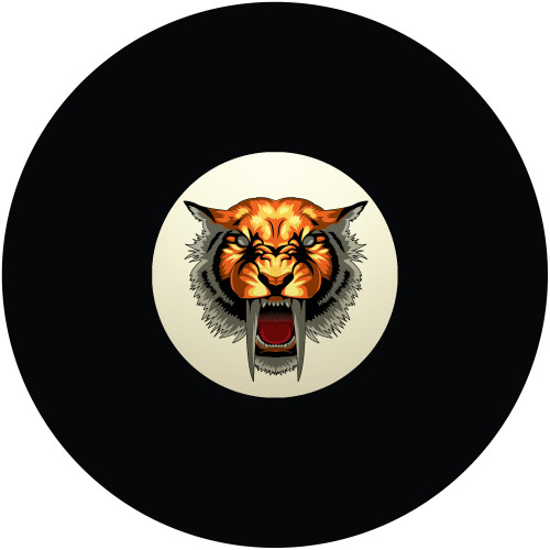 Saber-toothed Tiger Head 8 Ball