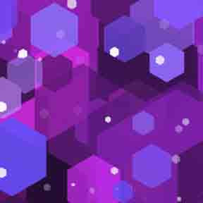 ArtScape 8' Purple Hexagons Pool Table Cloth