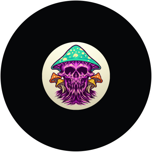 Mushroom Purple Skull  8 Ball