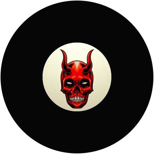 Horned Red Skull 8 Ball