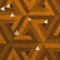 ArtScape 9' Gold Triangles Pool Table Cloth