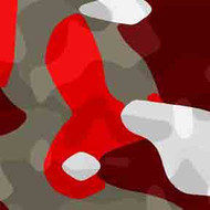 ArtScape 9' Red Camouflage Pool Table Cloth
