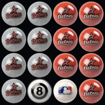 Houston Astros Pool Balls