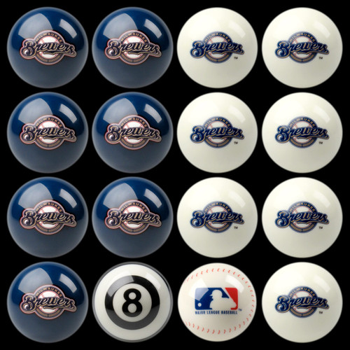 Milwaukee Brewers Pool Balls