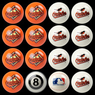 Baltimore Orioles Pool Balls