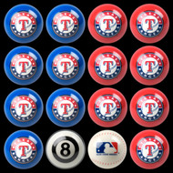 Texas Rangers Pool Balls