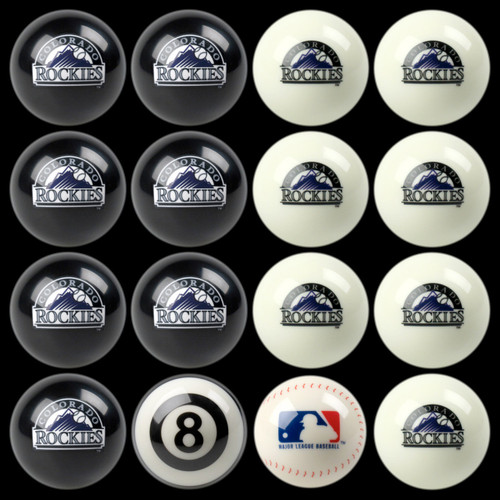 Colorado Rockies Pool Balls