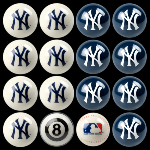 NY Yankees Pool Balls