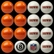 Cleveland Browns Pool Balls