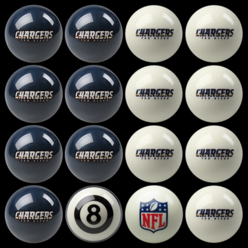San Diego Chargers Pool Balls