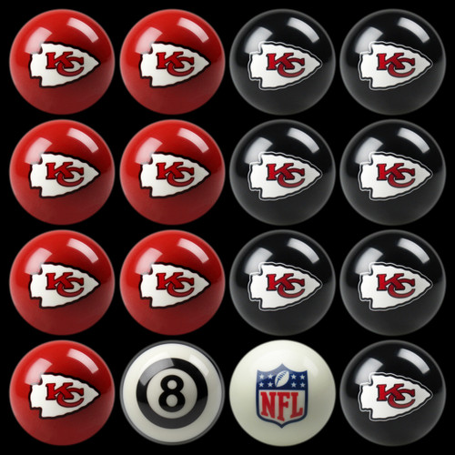 Kansas City Chiefs Pool Balls