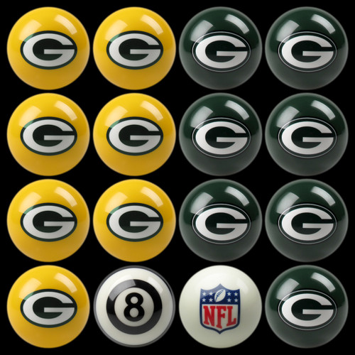 Green Bay Packers Pool Balls