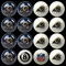 St Louis Rams Pool Balls