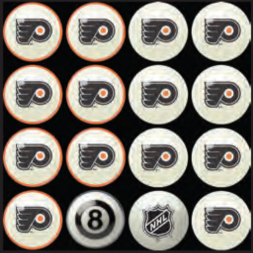 Philadelphia Flyers Pool Balls