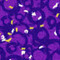 ArtScape 7' Purple Confetti Pool Table Cloth