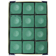 Silver Cup Chalk, Green, 12-Piece Box