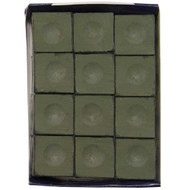 Silver Cup Chalk, Olive, 12-Piece Box