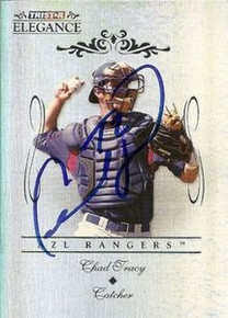 Chad Tracy Signed Rangers 2007 Tristar Elegance Card