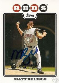 Colorado Rockies Matt Belisle Signed 2008 Topps Card