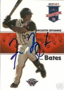 Aaron Bates Signed 2008 Projections Card Boston Red Sox