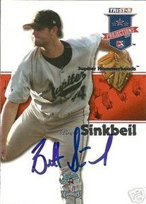 Brett Sinkbeil Signed 2008 Projections Card Marlins