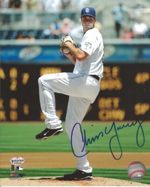 Chris Young Autographed San Diego Padres Home 8x10 Photo