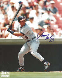 Damion Easley Autographed Detroit Tigers Hitting 8x10 Photo