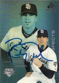 Rusty Tucker Signed San Diego Padres 2004 UD SP Card