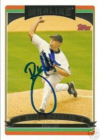 Houston Astros Brian Moehler Signed 2006 Topps Card