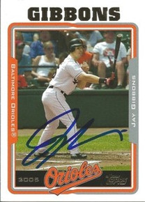 Jay Gibbons Signed Baltimore Orioles 2005 Topps Card