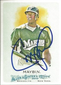 Cameron Maybin Signed 2010 Allen & Ginter Card Padres