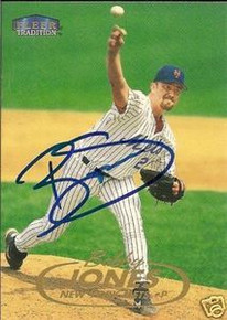 Bobby Jones Signed New York Mets 1998 Fleer Card