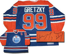 Wayne Gretzky Autographed Edmonton Oilers Road Blue Jersey
