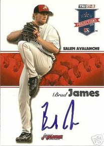 Brad James Signed 2008 Projections Card Houston Astros