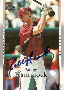 Baltimore Orioles Robby Hammock Signed 2007 UD Card