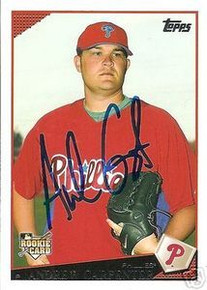 Andrew Carpenter Signed Phillies 2009 Topps Rookie Card