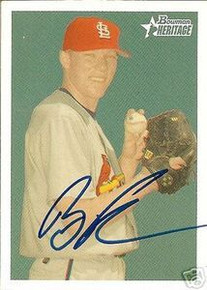 Brad Furnish Signed Cardinals 2006 Bowman Heritage Card