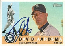 David Aardsma Signed Mariners 2009 Topps Heritage Card