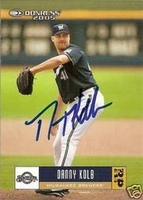 Dan Kolb Signed Milwaukee Brewers 2005 Donruss Card