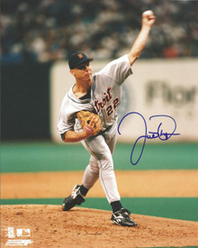 Justin Thompson Autographed Detroit Tigers Action 8x10 Photo